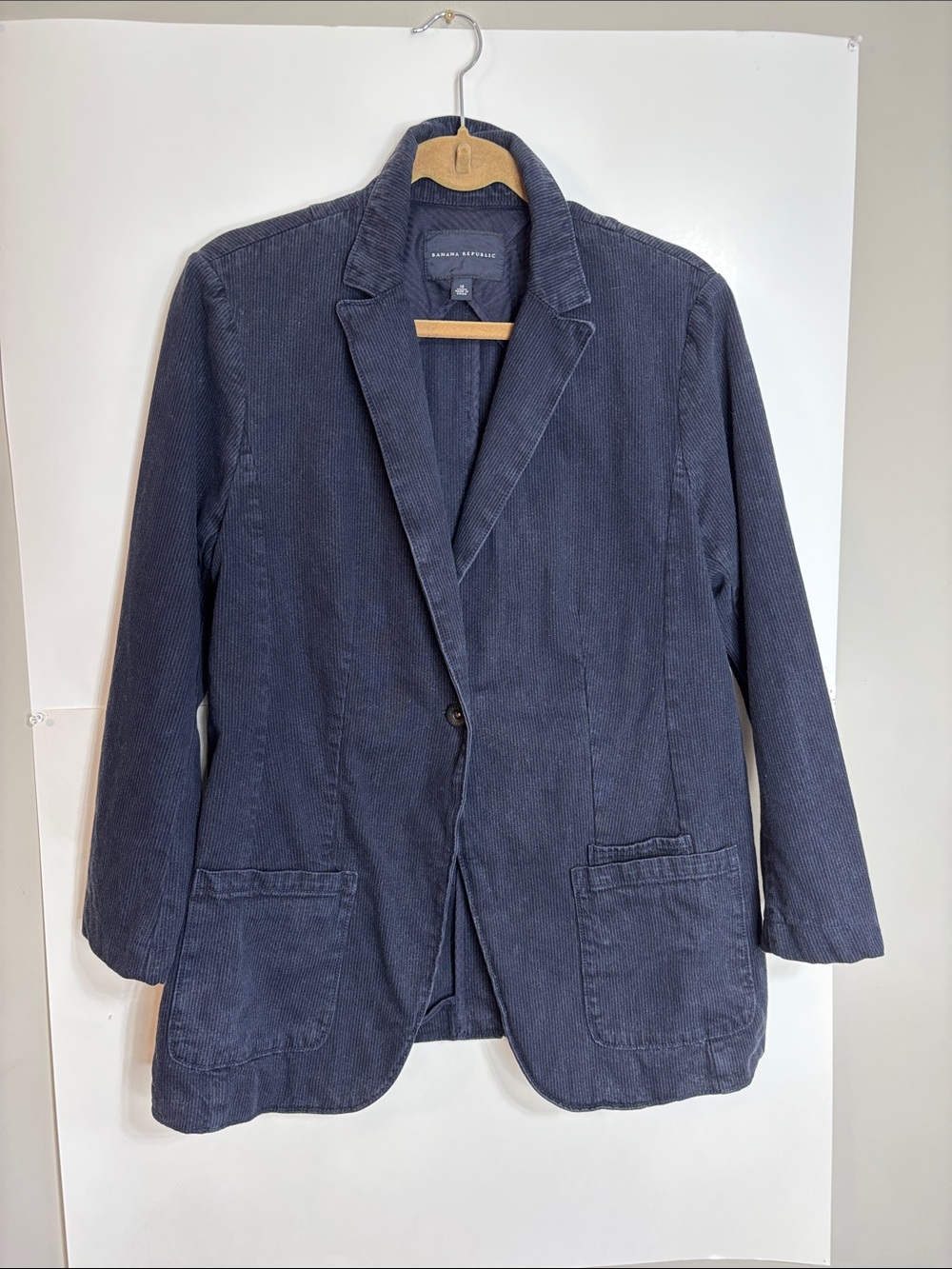 Banana Republic Women’s Size 14 Navy Corduroy Jacket Blazer